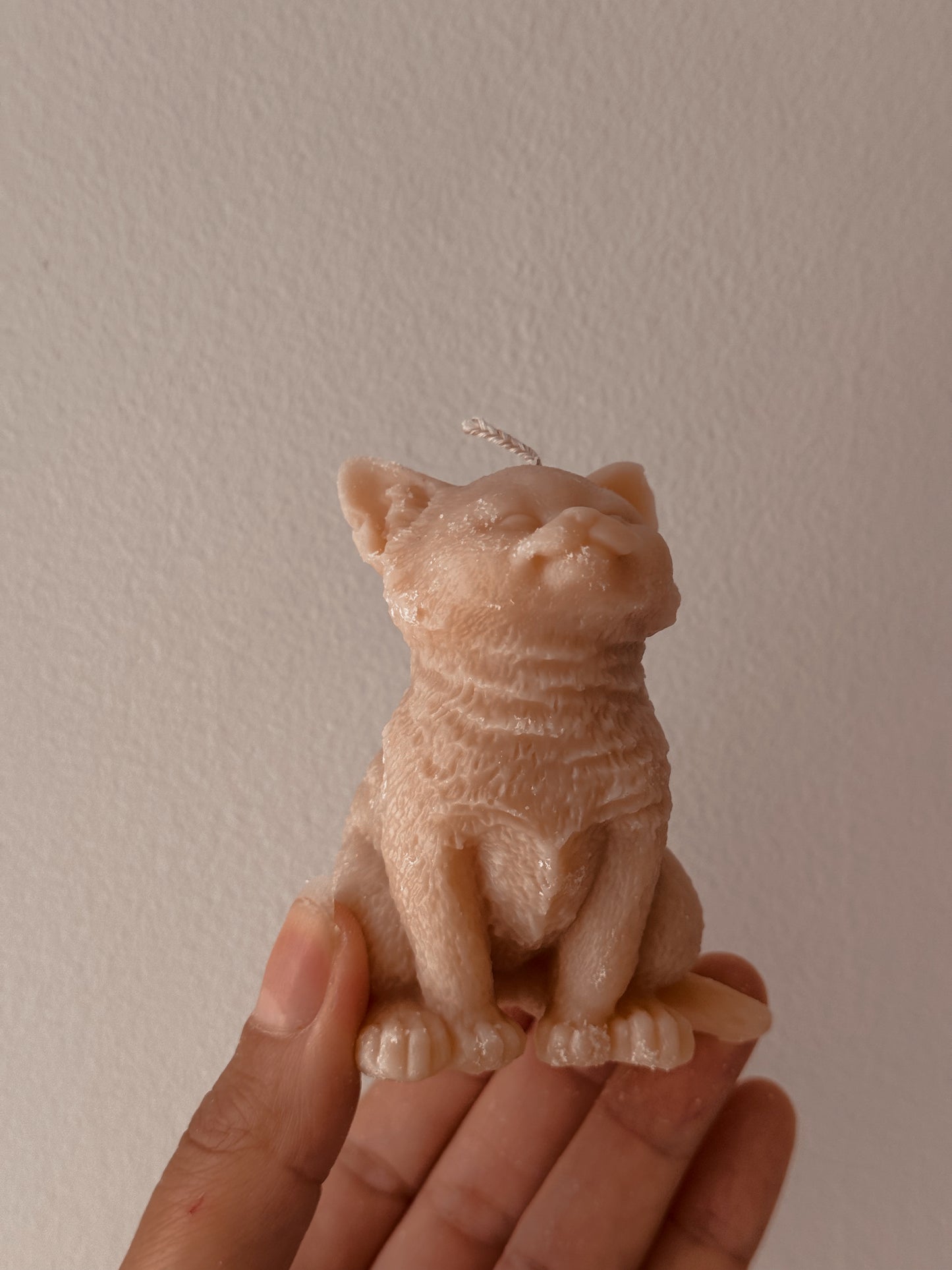 Bougie chaton assis taille et couleur au choix senteur vanille