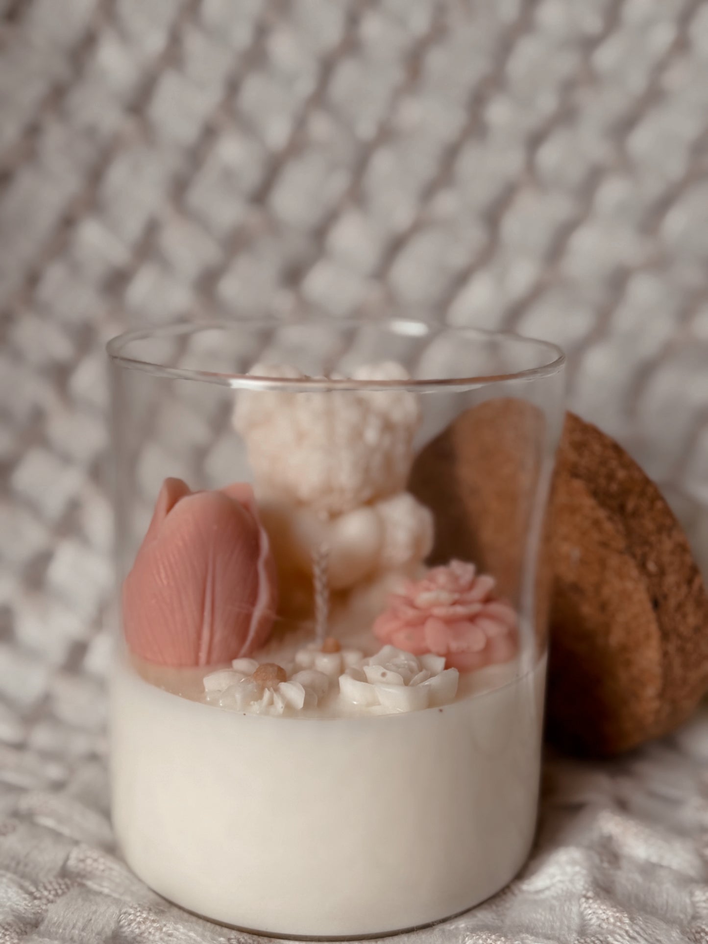 Bougie édition saint Valentin en verre senteur pomme d’amour