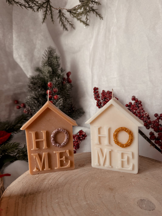 Bougie HOME paillettes coloris et senteur au choix