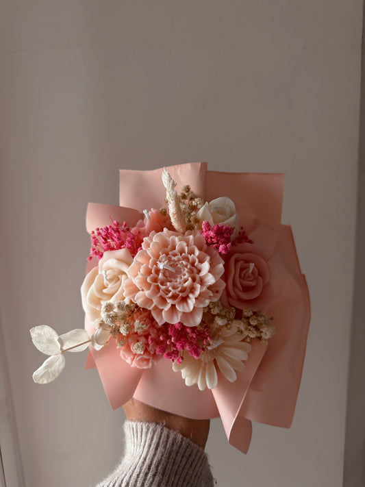 Bouquet modèle moyen blanc et rose parfum évasion fruité
