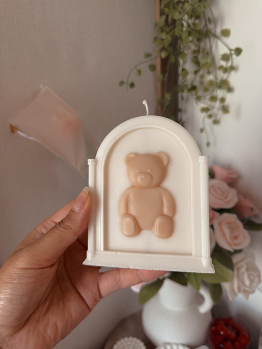Bougie tableau nounours coloris au choix