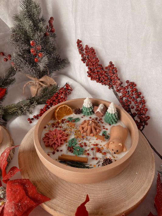 Enorme bougie édition limitée Noël Traditionnel senteur pomme cannelle