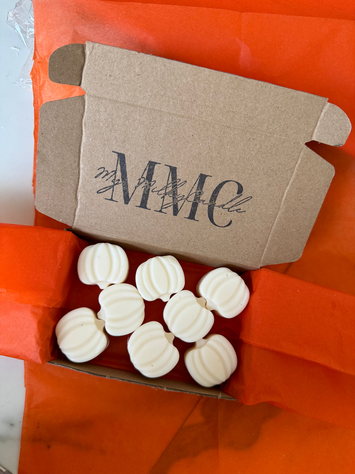 Fondants parfumés mini citrouilles
