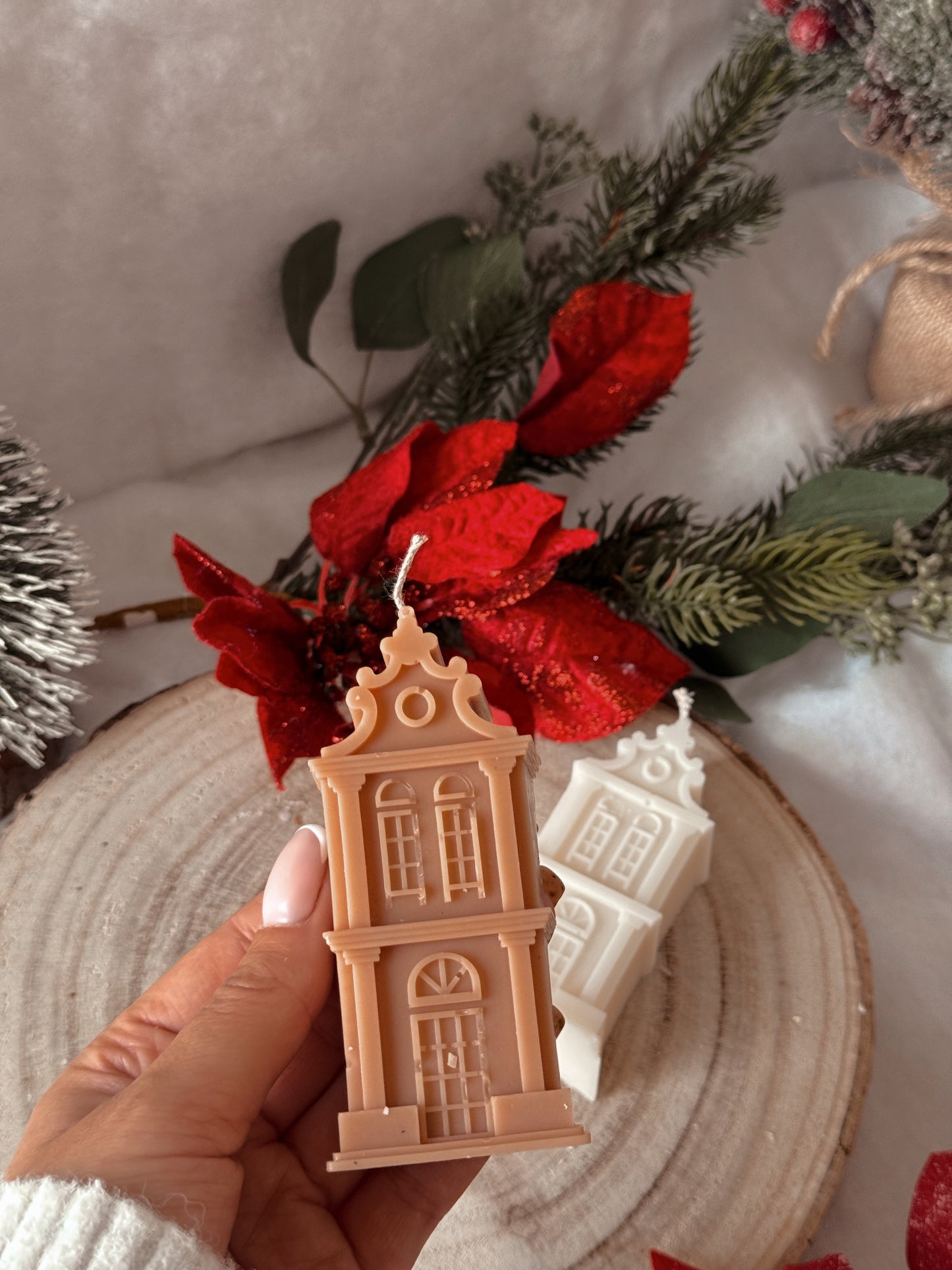 Bougie tower bridge fait main en cire d’olive coloris et senteur au choix