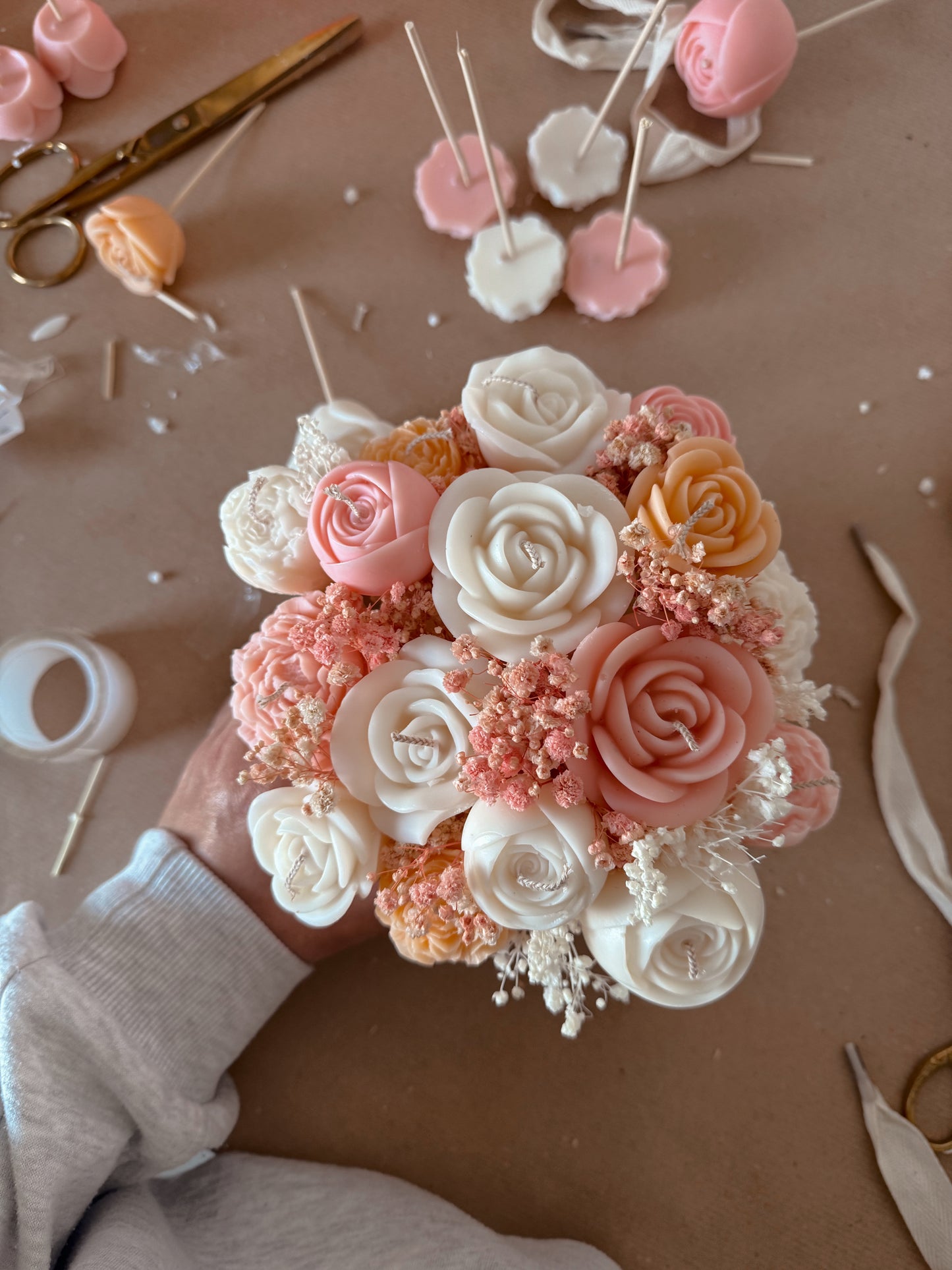 Bouquet énorme boite transportable