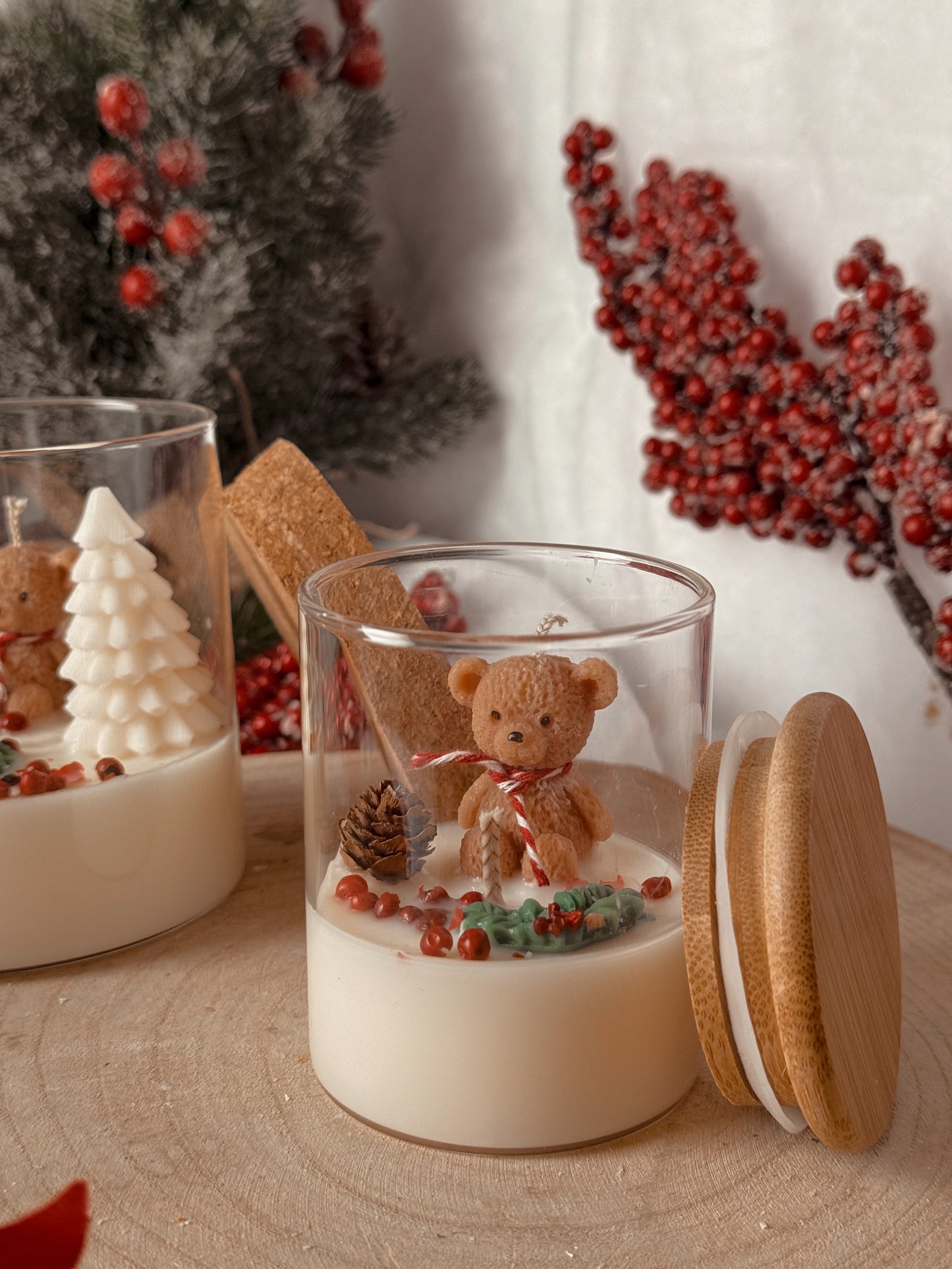 Bougie édition limitée village de noël petit modèle senteur nougat crémeux