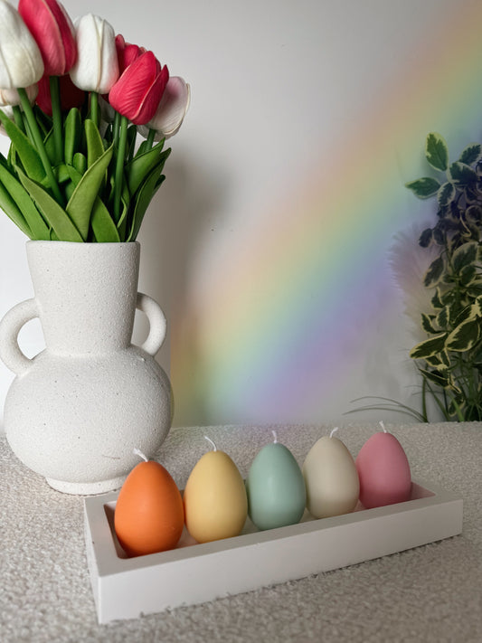 Bougie œuf de Pâques coloris aux choix