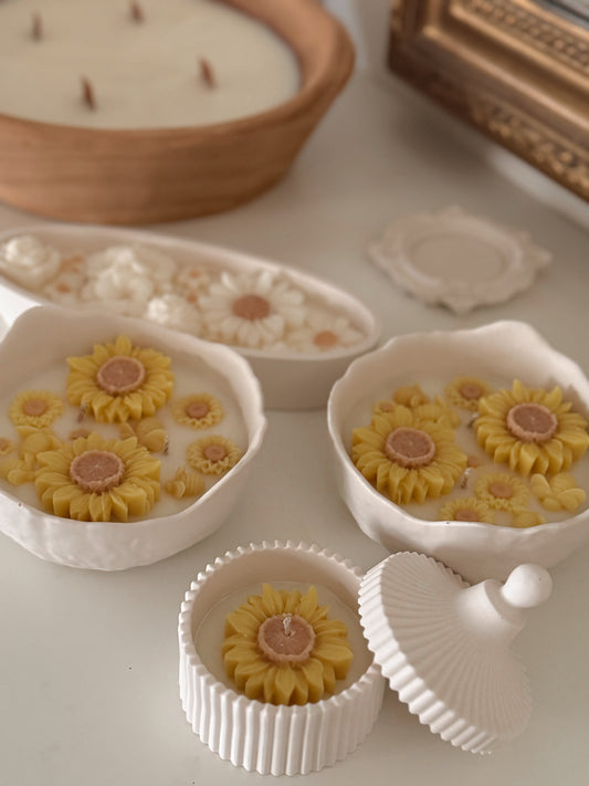 Bougie Amélia édition limitée tournesols senteur au choix