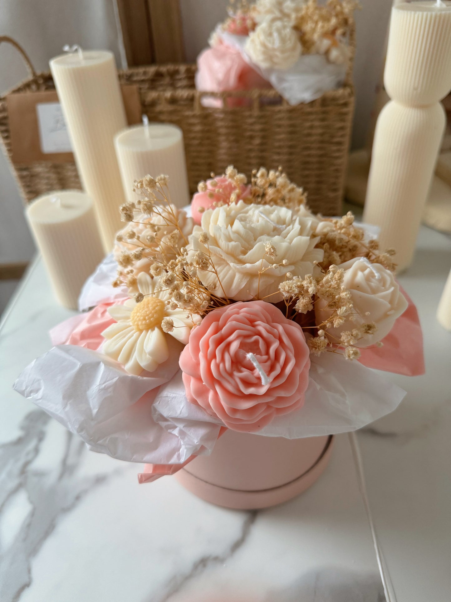 Box Bouquet éternel rose édition limitée spéciale fête des mère parfum au choix