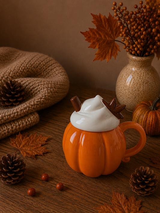 Coffret fondants parfumés et Diffuseur brûle parfum mug pumpkin spice latte