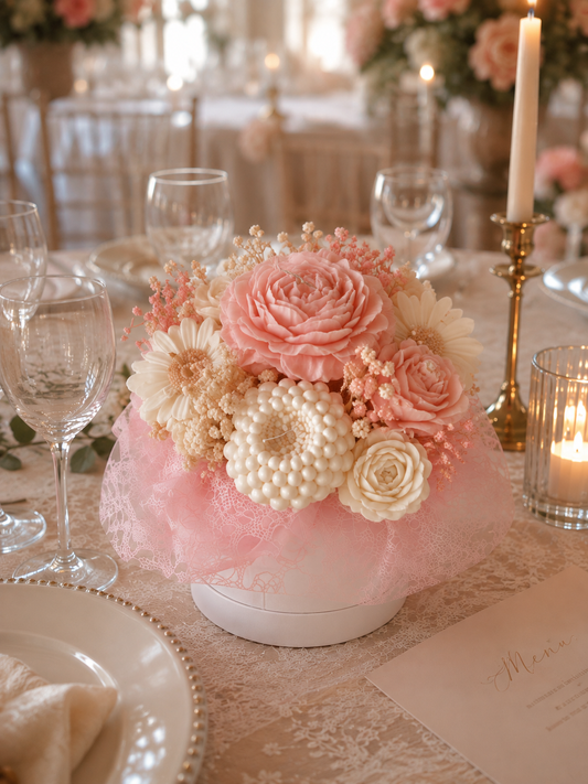 Bouquet éternel rose idée cadeau mariage anniversaire