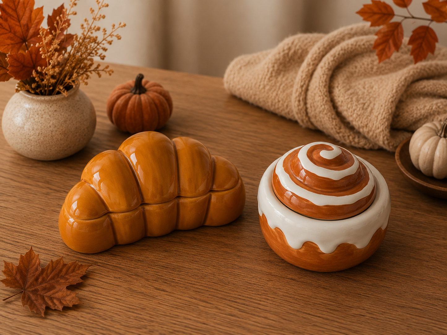 Bougie cinnamon roll senteur pomme cannelle